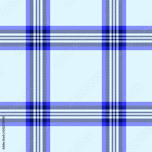 Bilde på lerret Ragged texture fabric vector, handkerchief seamless pattern plaid