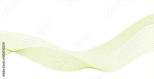 Digital Ribbon Wave Abstract Background Illustration