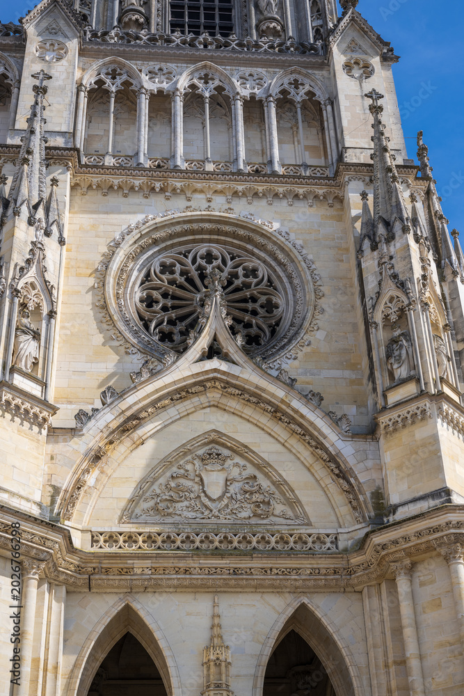 Obraz premium Orleans Cathedral is a Catholic cathedral church dedicated to the Holy Cross in the city of Orleans, in the Loiret department.