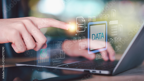 Canvastavla Data analysts manage cloud databases and digital archives through secure information systems, file automation, document processing, analytics dashboards, and cybersecurity technology