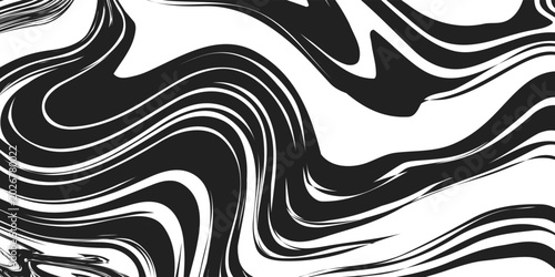 Obraz na płótnie Abstract fluid wavy striped background