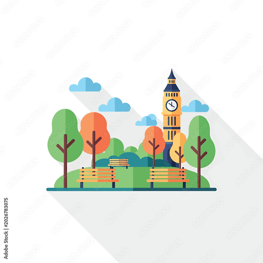 Naklejka premium Big Ben London Clock Tower Architecture.