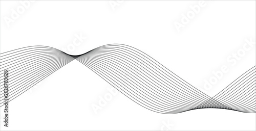 Elegant Abstract Line Wave Graphic Background