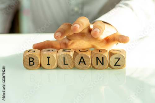 Wooden blocks spelling out ...