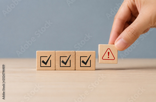 Slika na platnu Problem and error warning concept