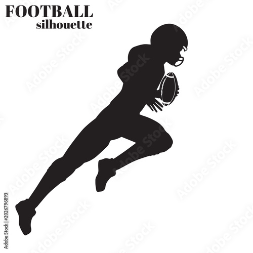 Photos American football players in action silhouettes depicting dynamic game moments