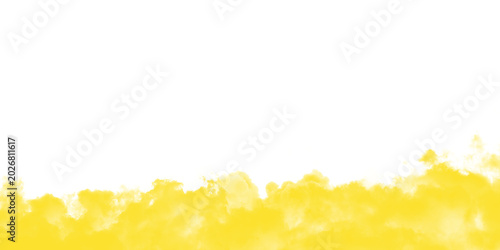 Schilderij op canvas Soft yellow smoke billowing along the bottom edge of this high quality photograph creates a vibrant atmospheric effect that adds a touch of creative flair to your artistic design projects