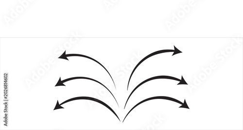 Arrow icon set, arrow icon vector . Black long up arrow icon vector . arrow pointing upward