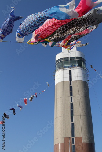 青空を泳ぐ鯉のぼり
