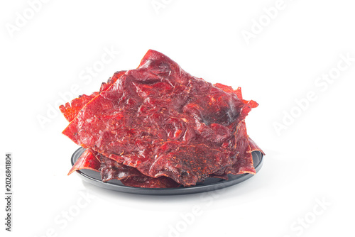 pork jerky, Freshly baked delicious pork jerky
