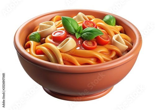 Delicious Pasta Dish with Tomatoes and Basil