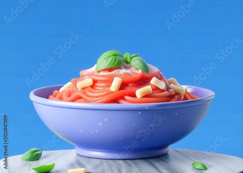 Delicious Pasta Dish with Basil and Cheese
