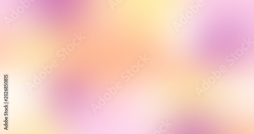 Abstract soft pastel gradient background featuring peach, pink, and warm yellow colors with smooth motion blur. Elegant vibrant fluid design template for banners, covers, and wallpapers