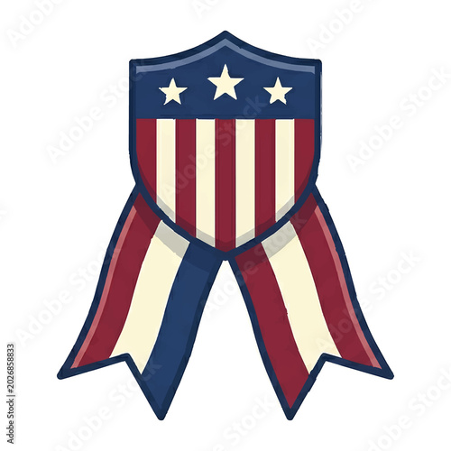fourth of july badge