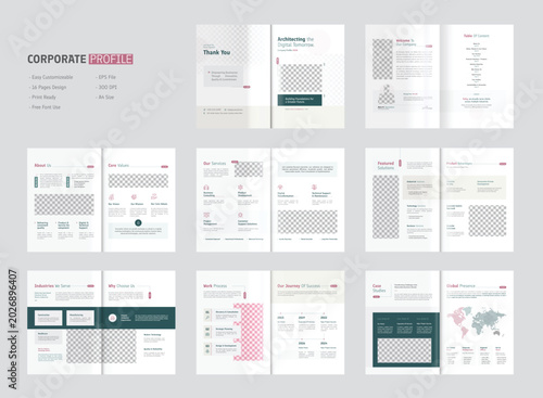 Corporate Profile Brochure Design Template