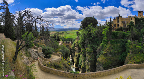 panorama of the ancient city of ronda spain
