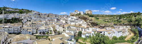 panoramic view of the city of Setenil