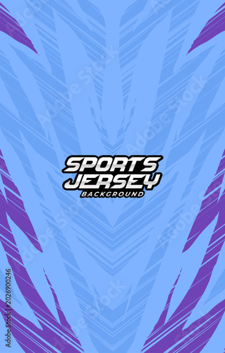 Abstract grunge soccer sports jersey background blue and purple color