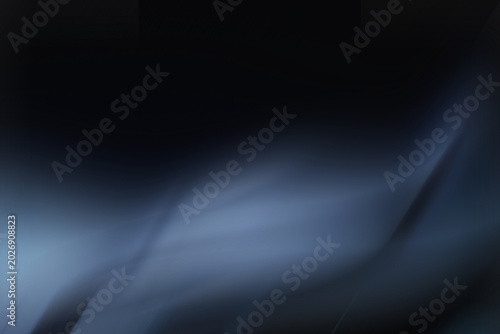 Abstract smooth blue light waves with soft glowing gradient effects.