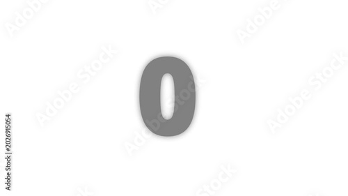 Elegant black glowing countdown timer animation from 3 to 0 with cinematic neon style for intros, trailers, broadcasts, promos, and video editing projects, alpha channel