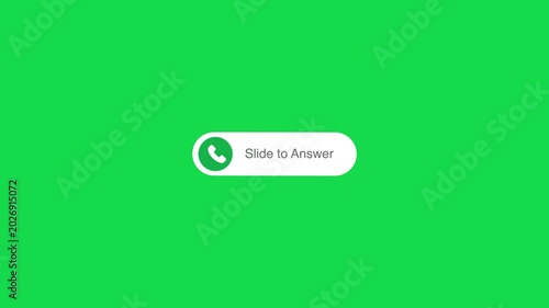 Accept call or decline call icon animation on transparent background. Incoming call icon template animation, incoming call icon accept or decline option animation
