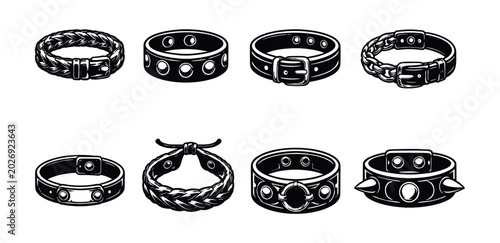 Cuadro en lienzo Stylish hand-drawn bracelet designs for fashion enthusiasts