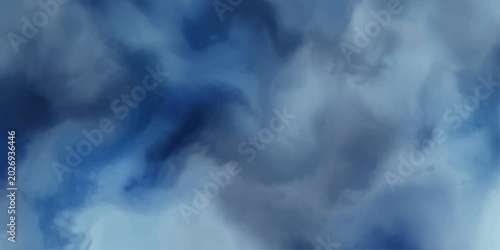 Canvastavla Abstract swirling clouds of blue and white create a dynamic, ethereal background with a sense of movement and depth, evoking a dreamy, atmospheric mood
