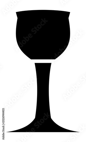 Cup black vector silhouette icon