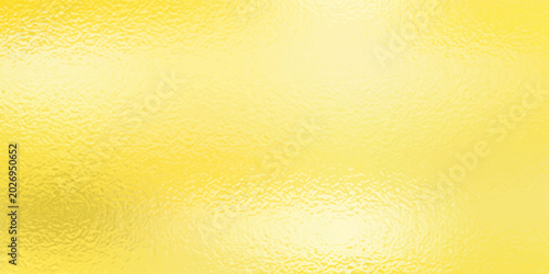 Gold foil glass texture background. Abstract gradient bright light reflection and shiny rough texture surface. Gold glass effect background.