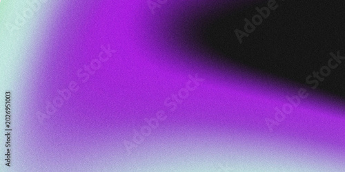 Konstfotografi Abstract grainy gradient background with purple, black, and light cyan hues