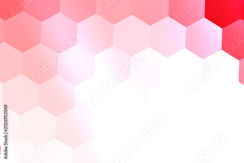 Cuadro en lienzo Red Polygonal Mosaic Background, Creative Design Templates