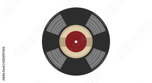 Vinyl Record Vector Illustration