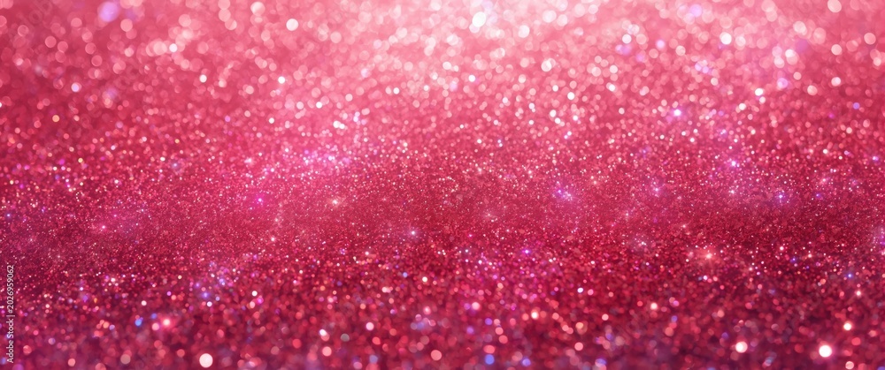 Fototapeta premium Bright glitter texture combining pink and red tones for seasonal wallpapers and invitations