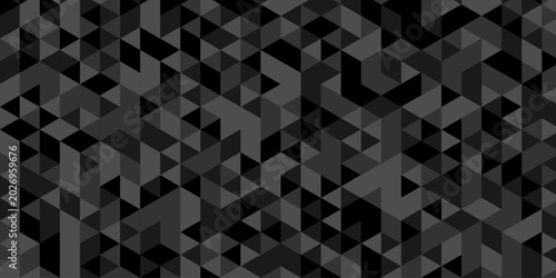 Minimal vector abstract low polygon banner triangle gradient web template design. creative poly mosaic space tile geometric pattern.