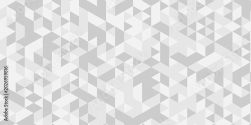 Canvastavla white and gray abstract low polygon banner triangle gradient web template design