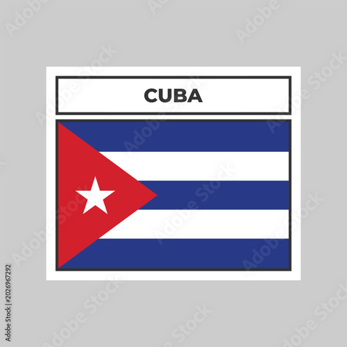 National Flag of Cuba Illustration Design