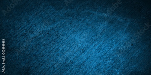 Billede på lærred Verkratzer Hintergrund Banner blau