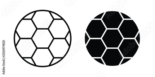 Fotografia Football icon for apps and websites. Vector symbols