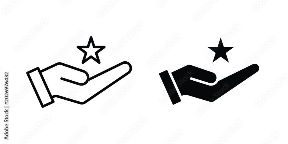 Obraz premium Loyalty program icon for apps and websites. Vector symbols