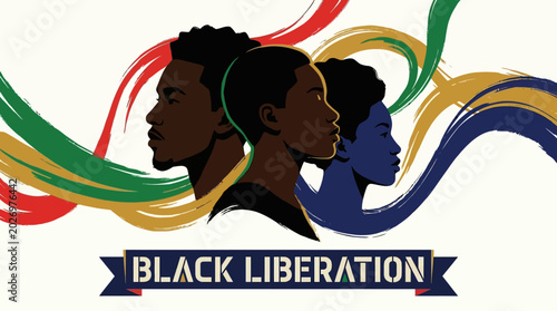 Photos Black liberation movement logo design.