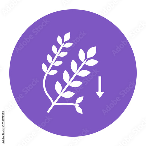 Tableau sur toile Low Carb Diet Icon