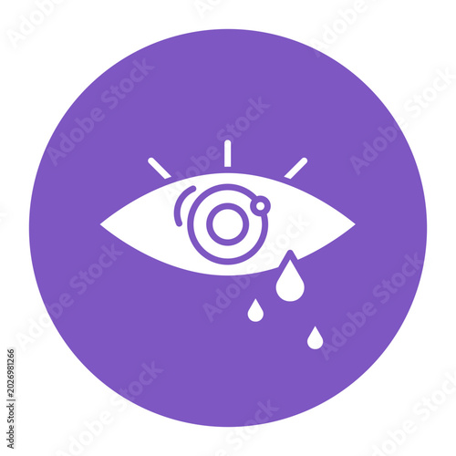 Obraz na plátně Watery Eyes Icon