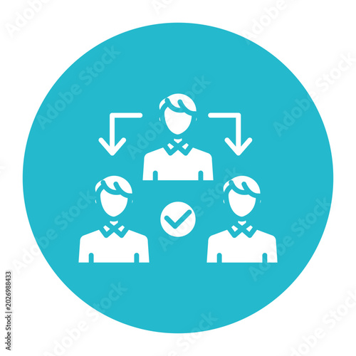 Tableau sur toile Delegate Icon