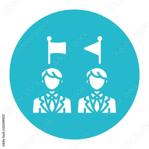 Canvas Print Political Party Icon