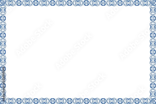 Simple Frame, Amazing Frame and Unique Border Frame, Blue Color Frame with White Background, Simple Art Design