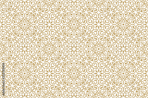 Quadro em tela Seamless natural pattern in authentic arabian style.