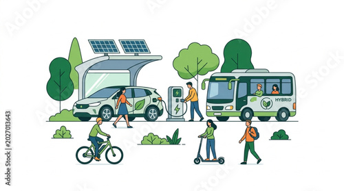 Electric Vehicles and Sustainable Transportation Options.