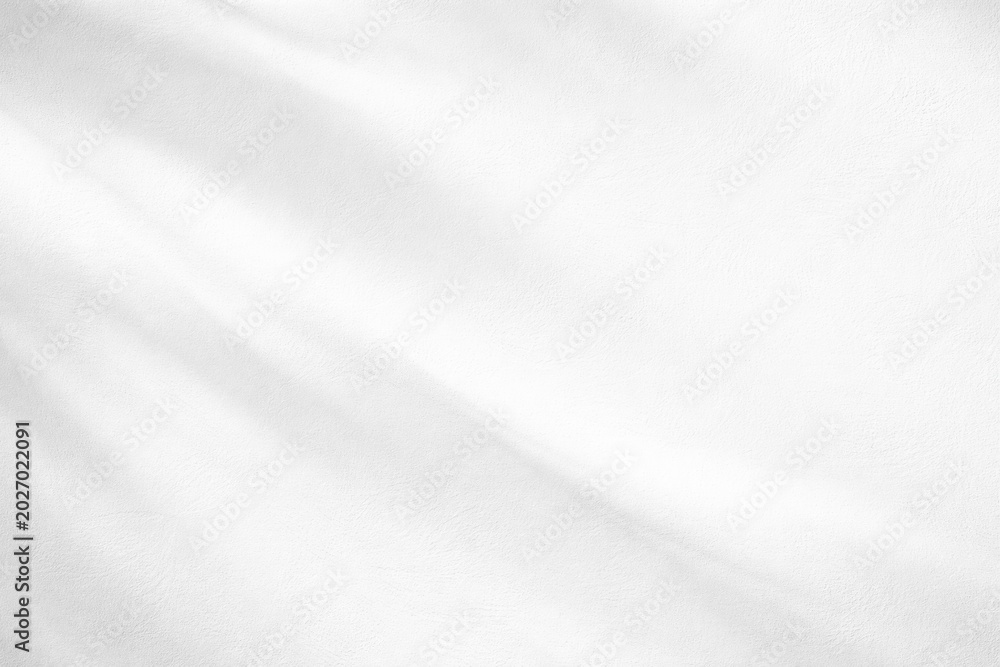 Fototapeta premium Minimal white abstract texture background with gentle shadow and text copy space