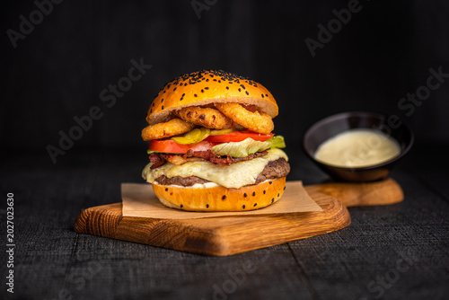 Konstfotografi Jumbo Steak  Burger