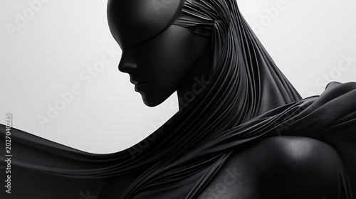 Minimalist black material texture backdrop high resolution picture